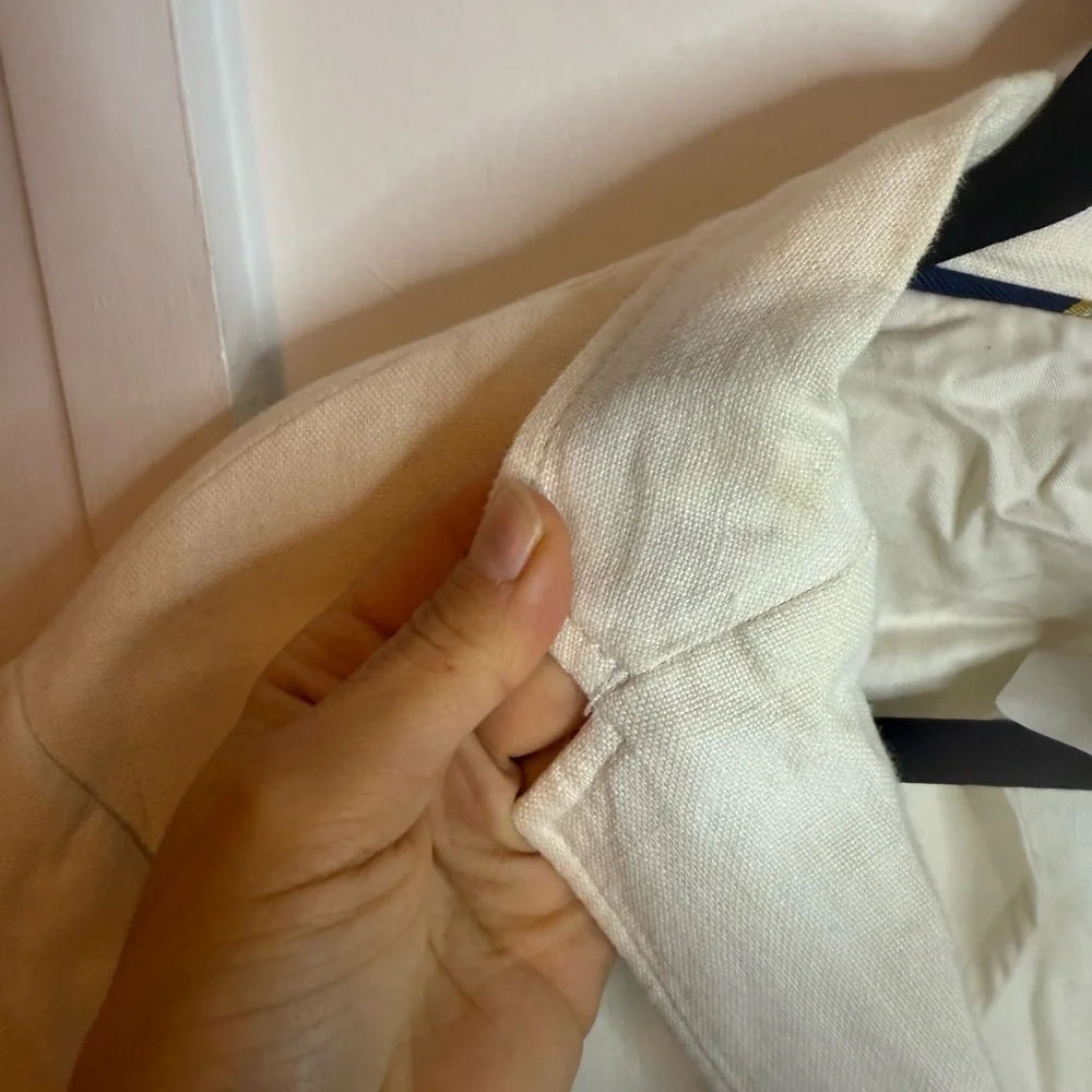 J.Crew Ivory Irish Linen Coastal Sports Coat